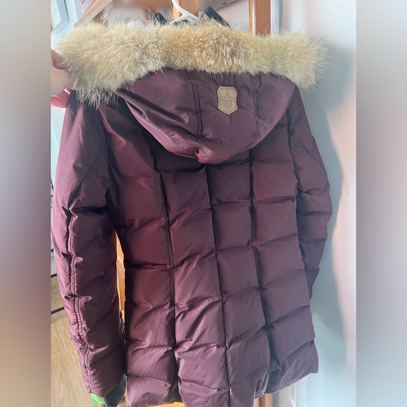 Maroon small Mackage heavy winter coat. Great condition. - Picture 2 of 2